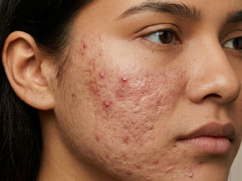 Before — skin before treatment